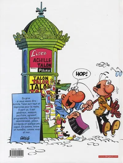 Verso de l'album Achille Talon Tome 48 Achille Talon n'arrête pas le progrès