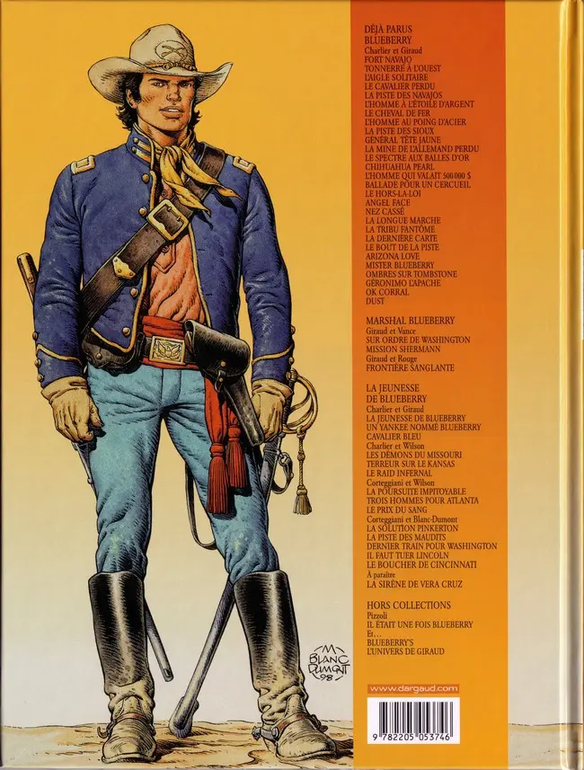 Verso de l'album La Jeunesse de Blueberry Tome 14 Le boucher de Cincinnati