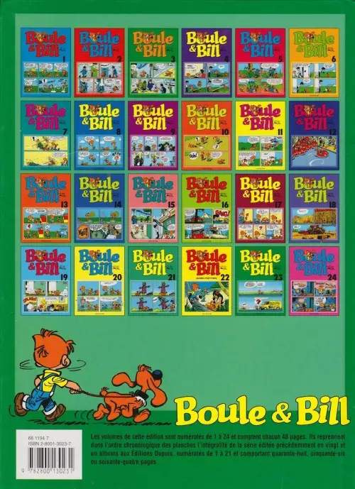 Verso de l'album Boule & Bill Tome 23