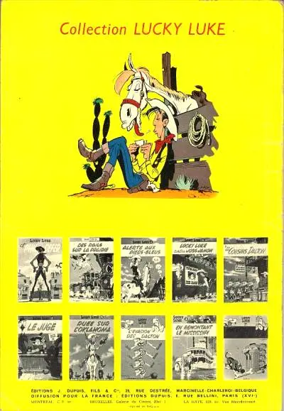 Verso de l'album Lucky Luke Tome 18 À l'ombre des derricks