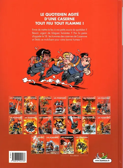 Verso de l'album Les Pompiers Tome 16 Feux départ
