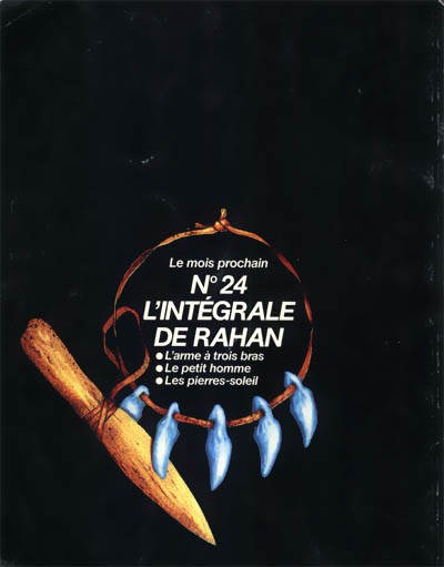 Verso de l'album L'Intégrale de Rahan N° 23