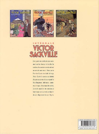 Verso de l'album Intégrale Victor Sackville 1