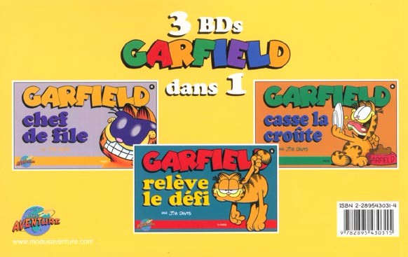 Verso de l'album Garfield #2 Poids Lourd