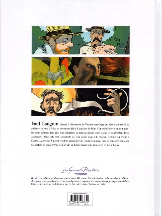 Verso de l'album Les Grands Peintres Tome 11 Gauguin