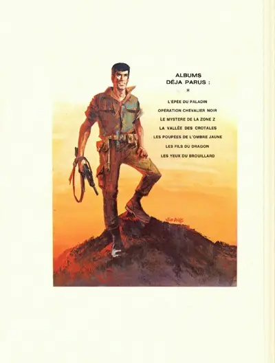 Verso de l'album Bob Morane Tome 13 Les Yeux du brouillard