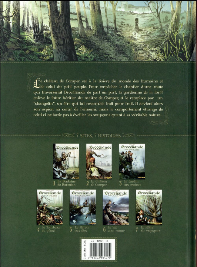 Verso de l'album Brocéliande - Forêt du petit peuple Tome 2 Le château de Comper