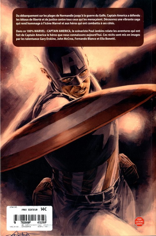 Verso de l'album Captain America Tome 4 Théâtre de guerre