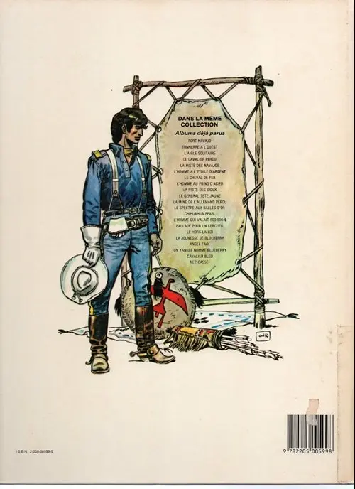 Verso de l'album Blueberry Tome 11 La mine de l'Allemand perdu