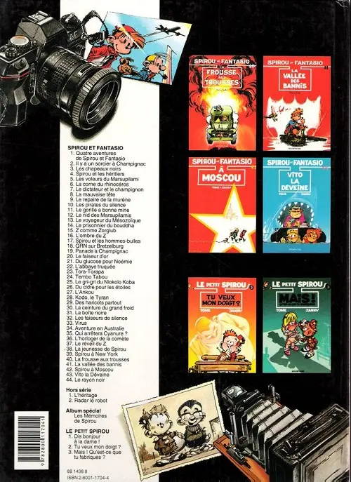 Verso de l'album Spirou et Fantasio Tome 41 La vallée des bannis