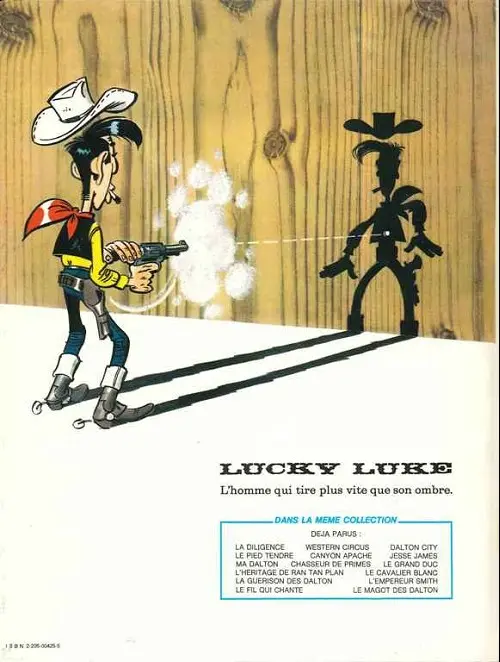 Verso de l'album Lucky Luke Tome 36 Western Circus