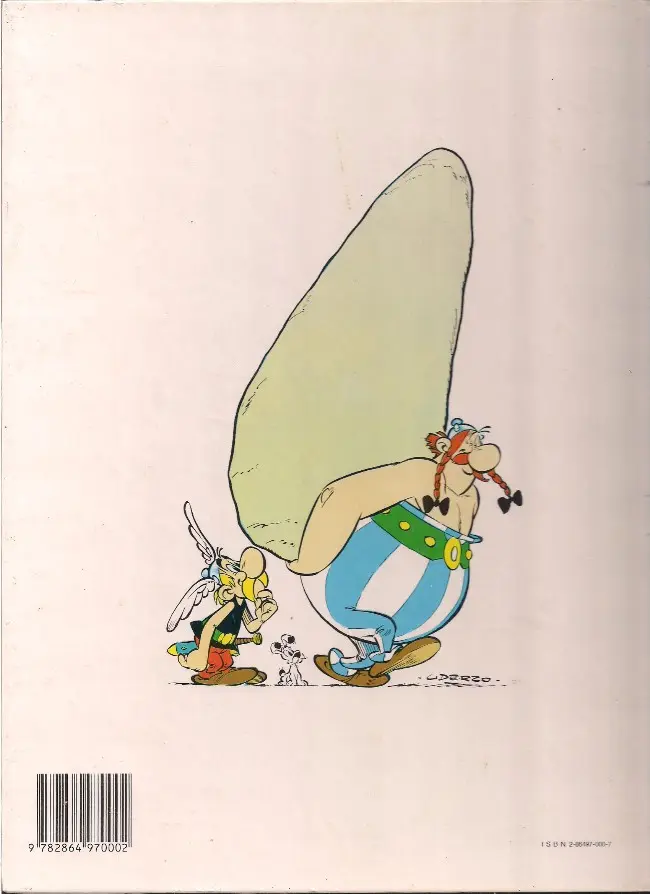 Verso de l'album Astérix Tome 25 le grand fossé
