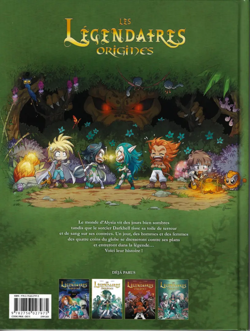 Verso de l'album Les Légendaires - Origines Tome 2 Jadina