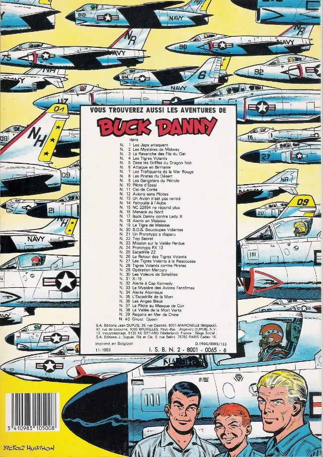 Verso de l'album Buck Danny Tome 28 Tigres volants contre pirates