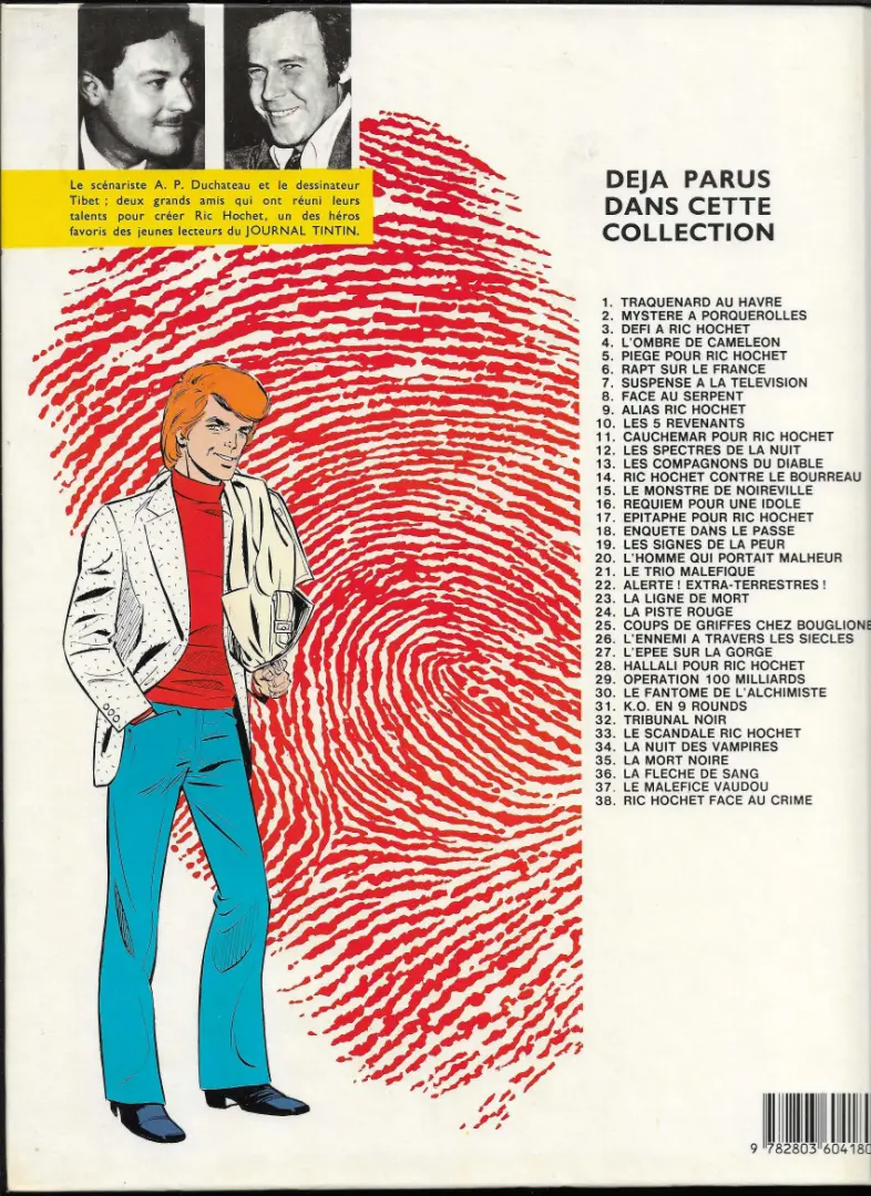 Verso de l'album Ric Hochet Tome 37 Le maléfice vaudou