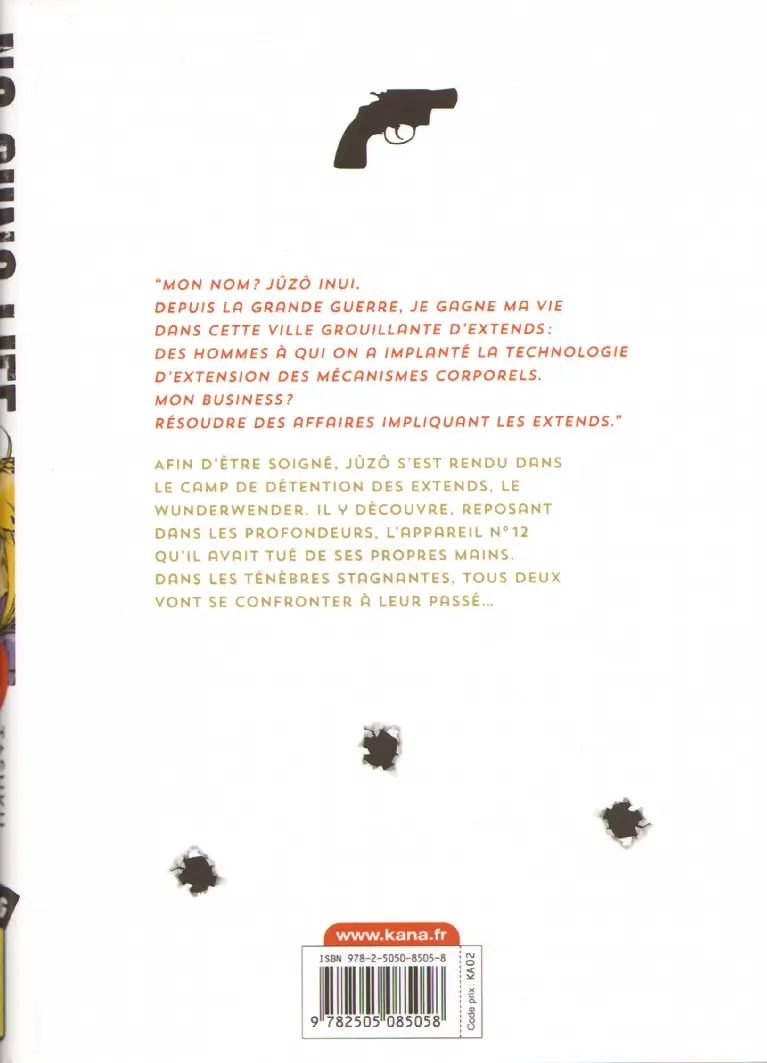 Verso de l'album No guns life 9