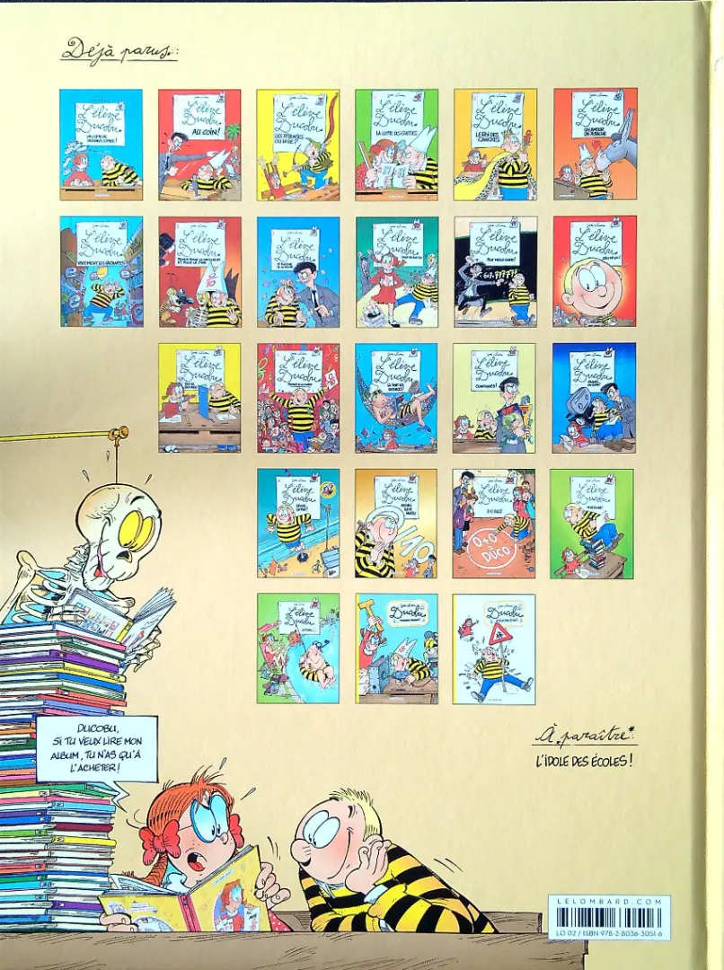 Verso de l'album L'Élève Ducobu Tome 18 Révise un max !