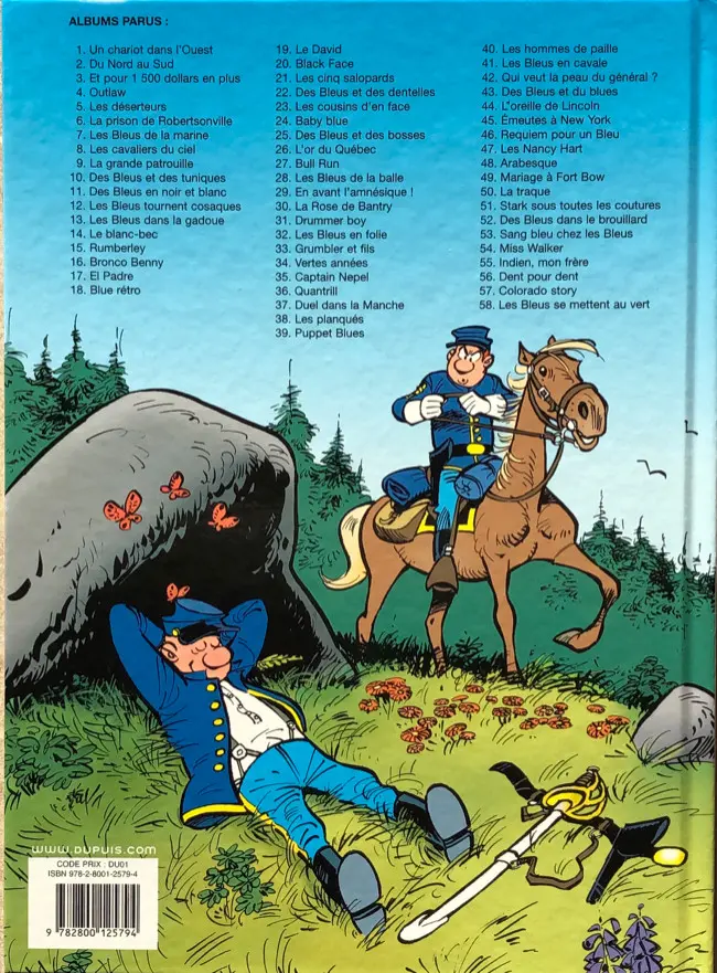 Verso de l'album Les Tuniques Bleues Tome 40 Les hommes de paille