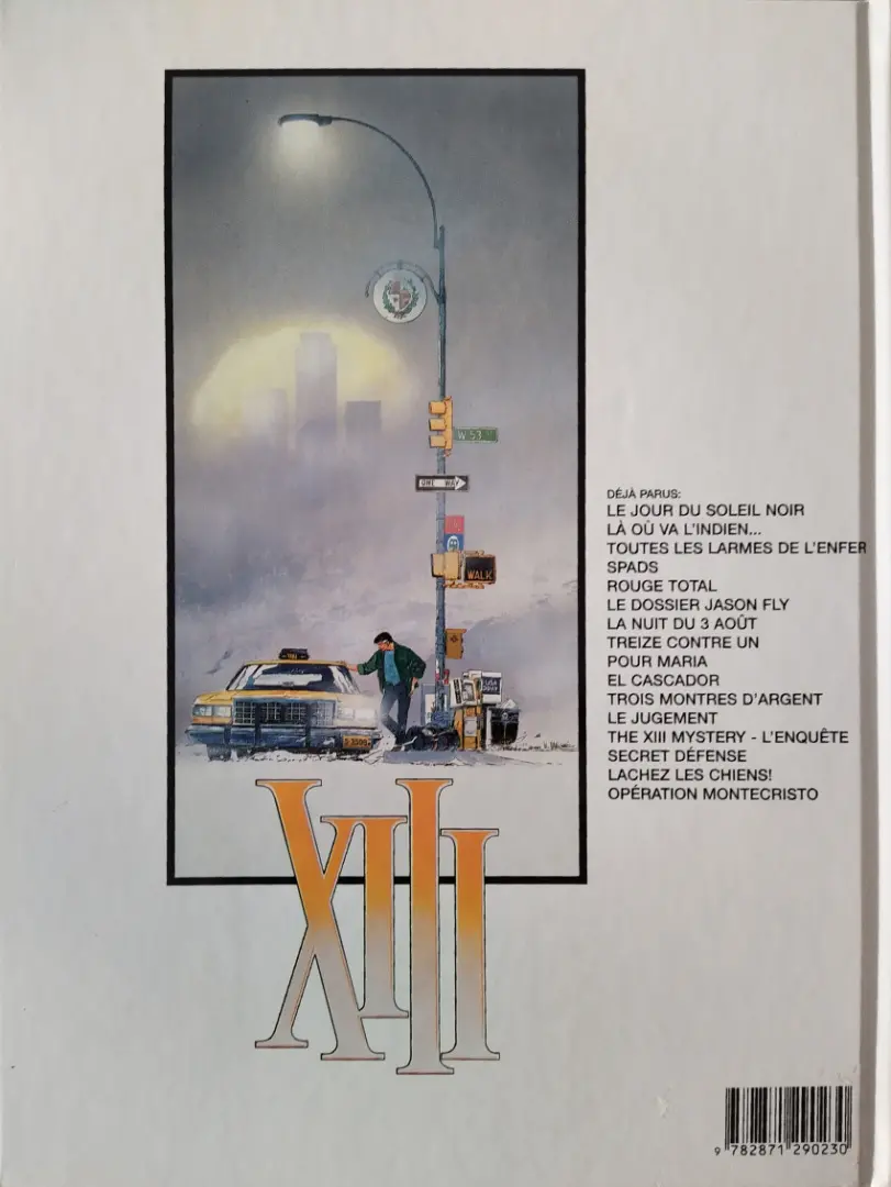 Verso de l'album XIII Tome 4 SPADS