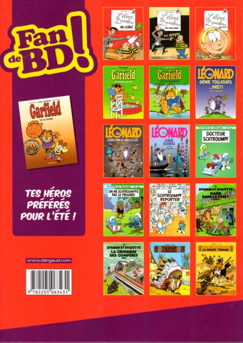 Verso de l'album Garfield Tome 41 Garfield va au panier