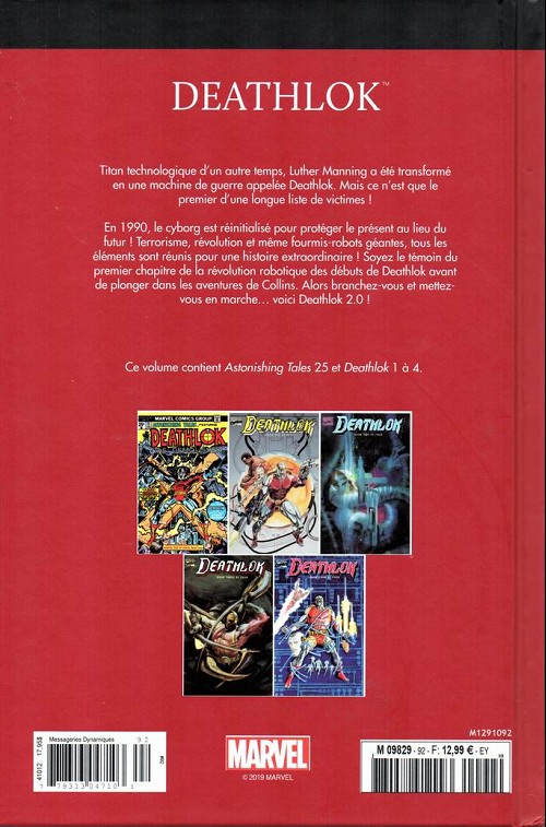 Verso de l'album Le meilleur des Super-Héros Marvel Tome 46 Deathlok