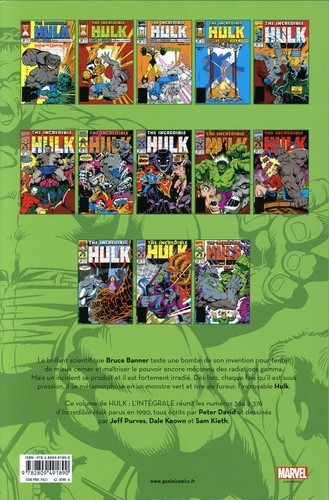 Verso de l'album Hulk - L'Intégrale Volume 5 1990