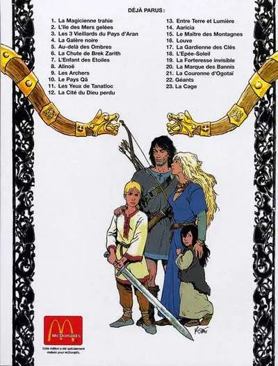 Verso de l'album Thorgal Tome 15 Le Maître des Montagnes