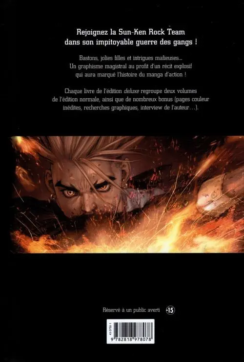 Verso de l'album Sun-Ken Rock Édition Deluxe Livre 8