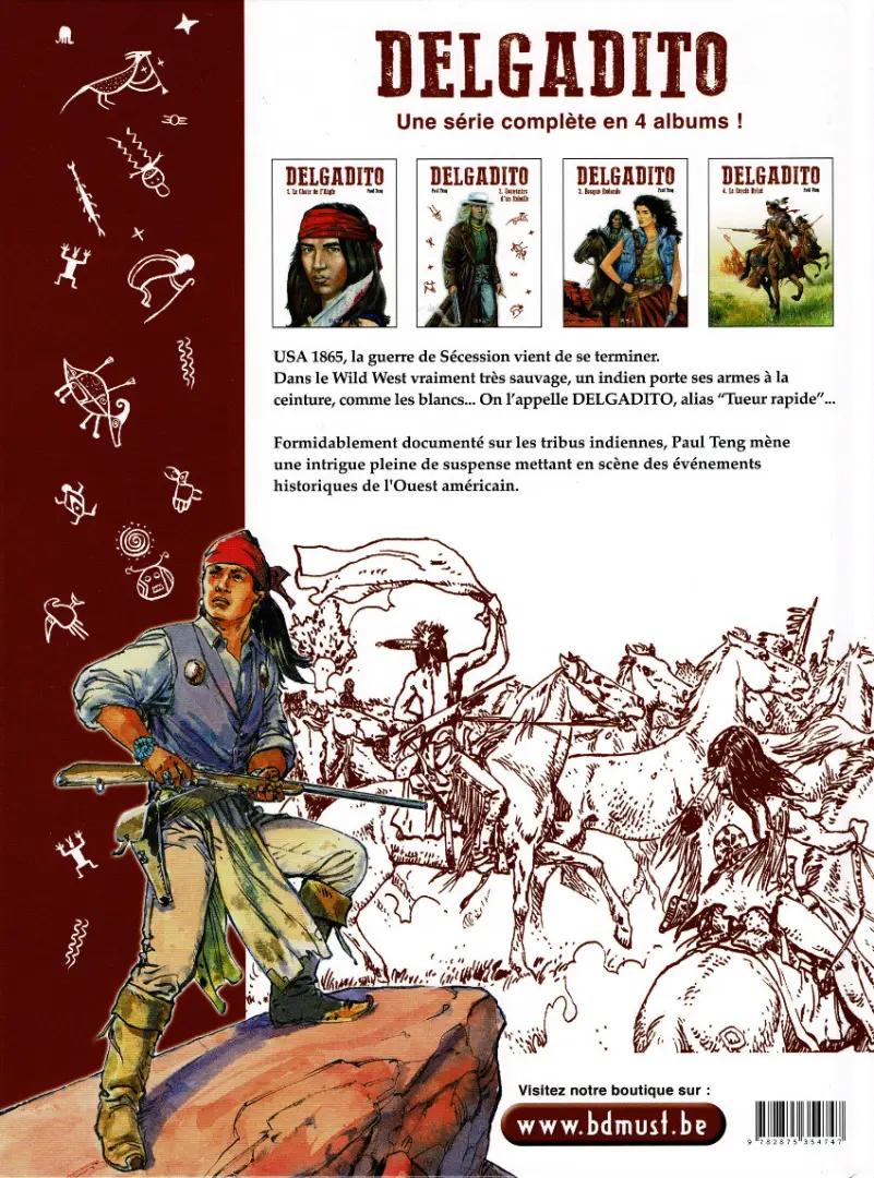 Verso de l'album Delgadito Tome 1 Le choix de l'aigle
