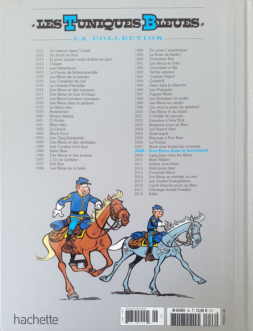 Verso de l'album Les Tuniques Bleues La Collection - Hachette, 2e série Tome 46 Des bleus dans le brouillard