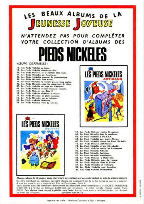 Verso de l'album Bibi Fricotin 2e Série - Societé Parisienne d'Edition Tome 50 Bibi fricotin en plein mystère