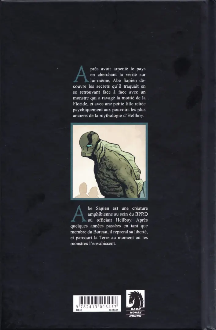 Verso de l'album Abe Sapien Tome 7 Le Brasier secret