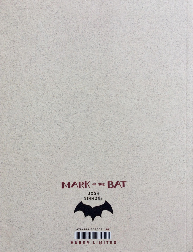 Verso de l'album Mark of the Bat