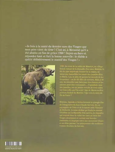 Verso de l'album Le fils de l'ours