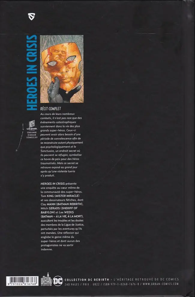Verso de l'album Heroes in Crisis