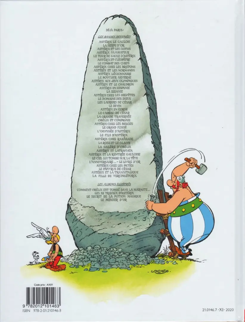 Verso de l'album Astérix Tome 14 Astérix en Hispanie
