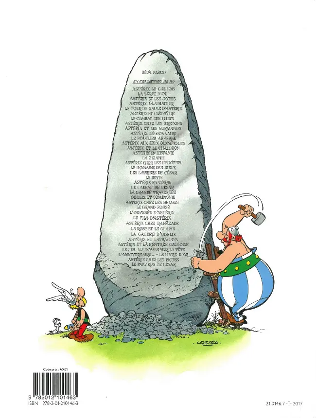 Verso de l'album Astérix Tome 14 Astérix en Hispanie