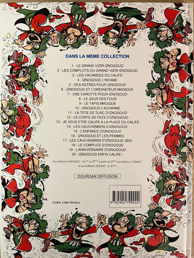 Verso de l'album Iznogoud Tome 14 Les cauchemars d'Iznogoud