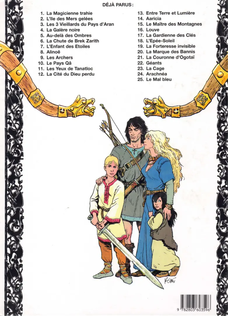 Verso de l'album Thorgal Tome 2 L'Île des Mers gelées