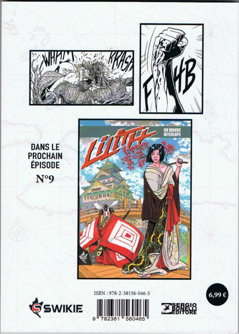 Verso de l'album Lilith N° 8 La grande bataille