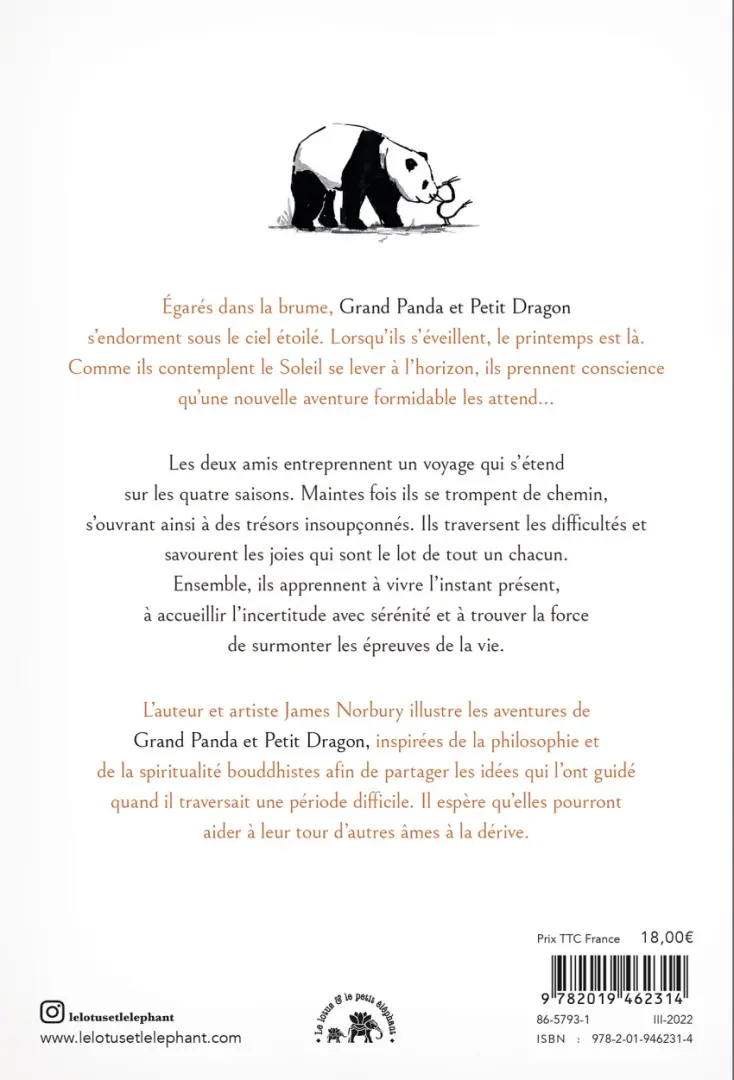 Verso de l'album Grand Panda et Petit Dragon