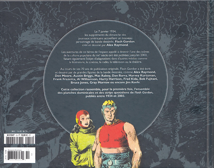 Verso de l'album Flash Gordon Tome 19 1975-1978
