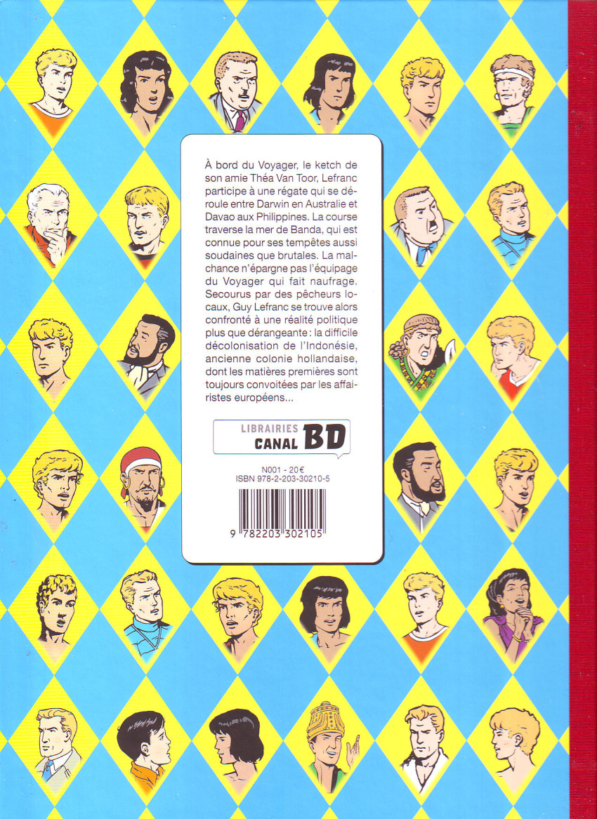 Verso de l'album Lefranc Tome 36 La Régate