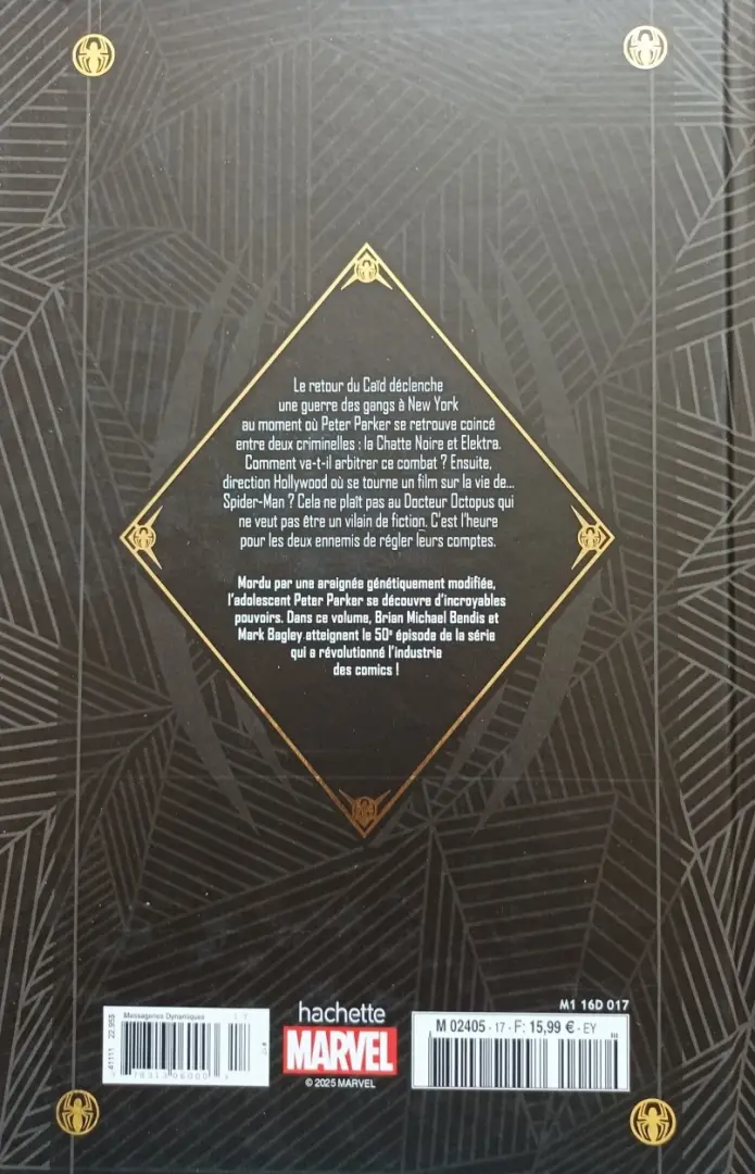 Verso de l'album Marvel Ultimate 17 Spider-Man - Hollywood