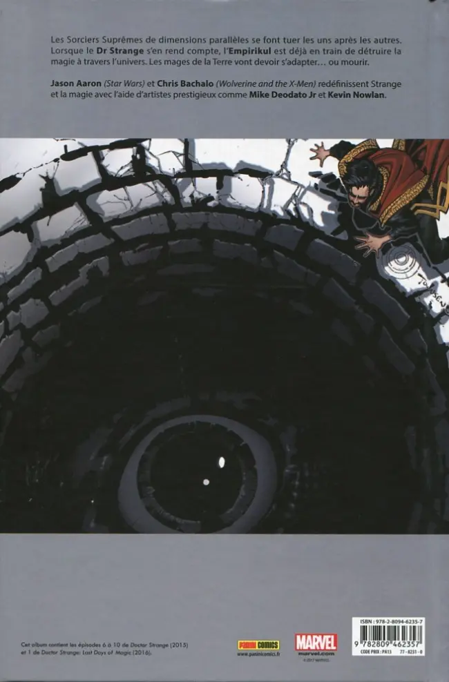 Verso de l'album Doctor Strange Tome 2 Le Crépuscule de la magie