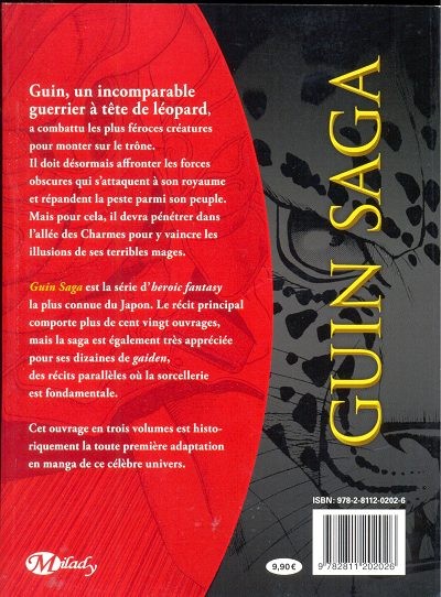 Verso de l'album Guin saga - Les Sept Mages Tome 1