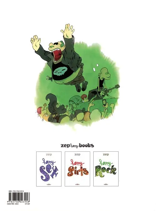 Verso de l'album Happy Books Happy Rock