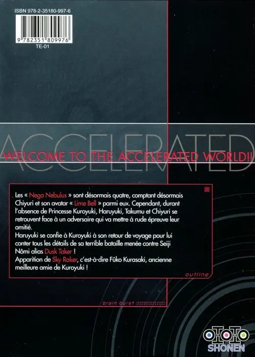 Verso de l'album Accel World 6