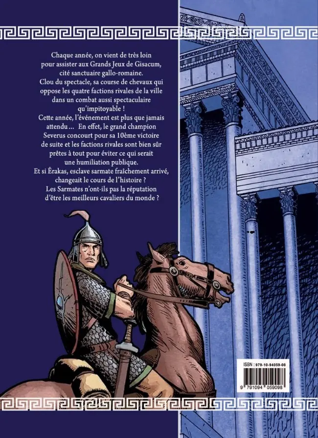 Verso de l'album Ad Victoriam 1 Le champion de Gisacum