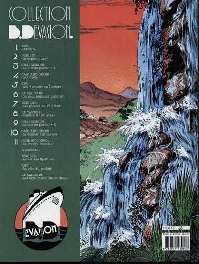 Verso de l'album Johnny Congo Tome 1 La rivière écarlate